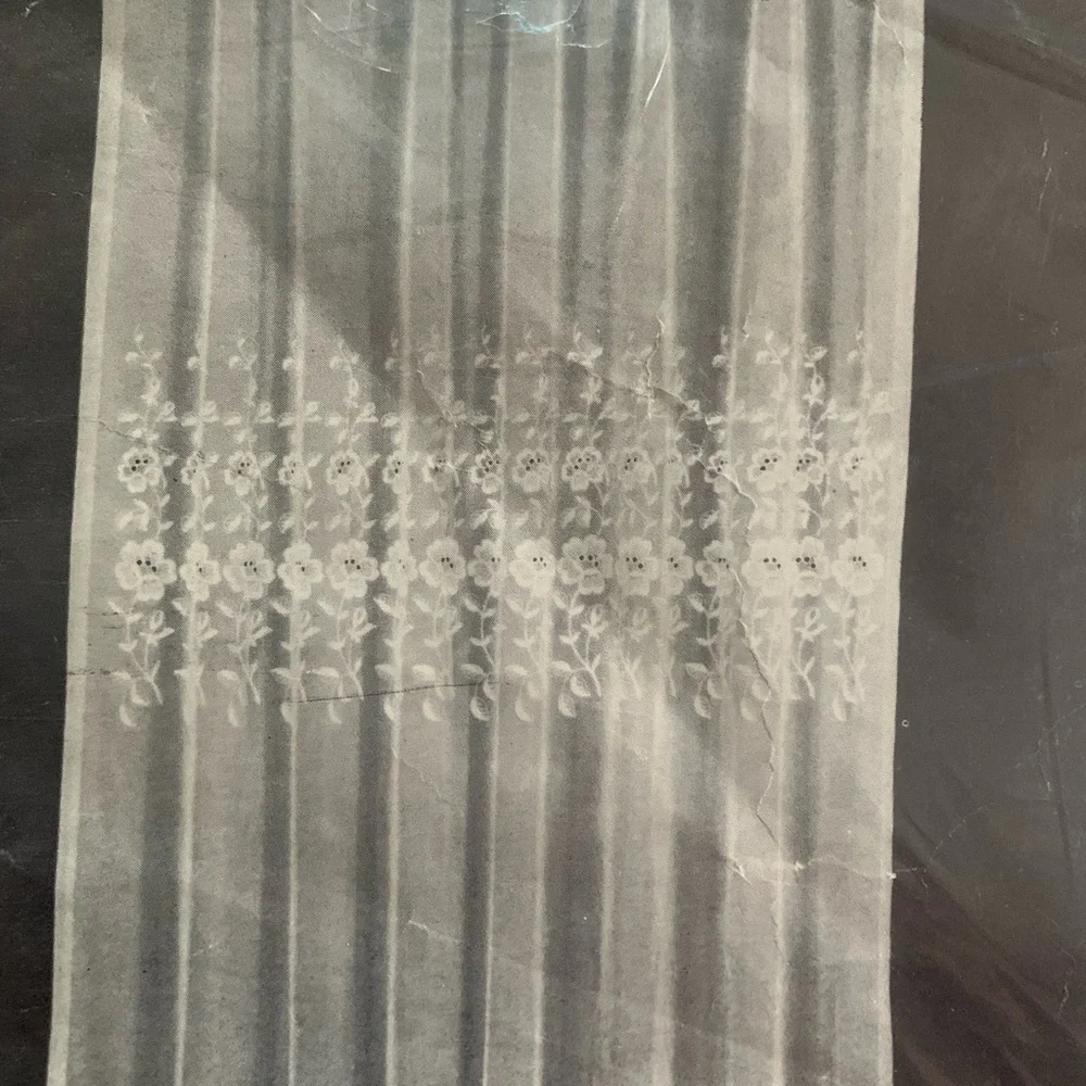 KARPEL Vintage embroided valances/ JP panels (2) each NIB unopened